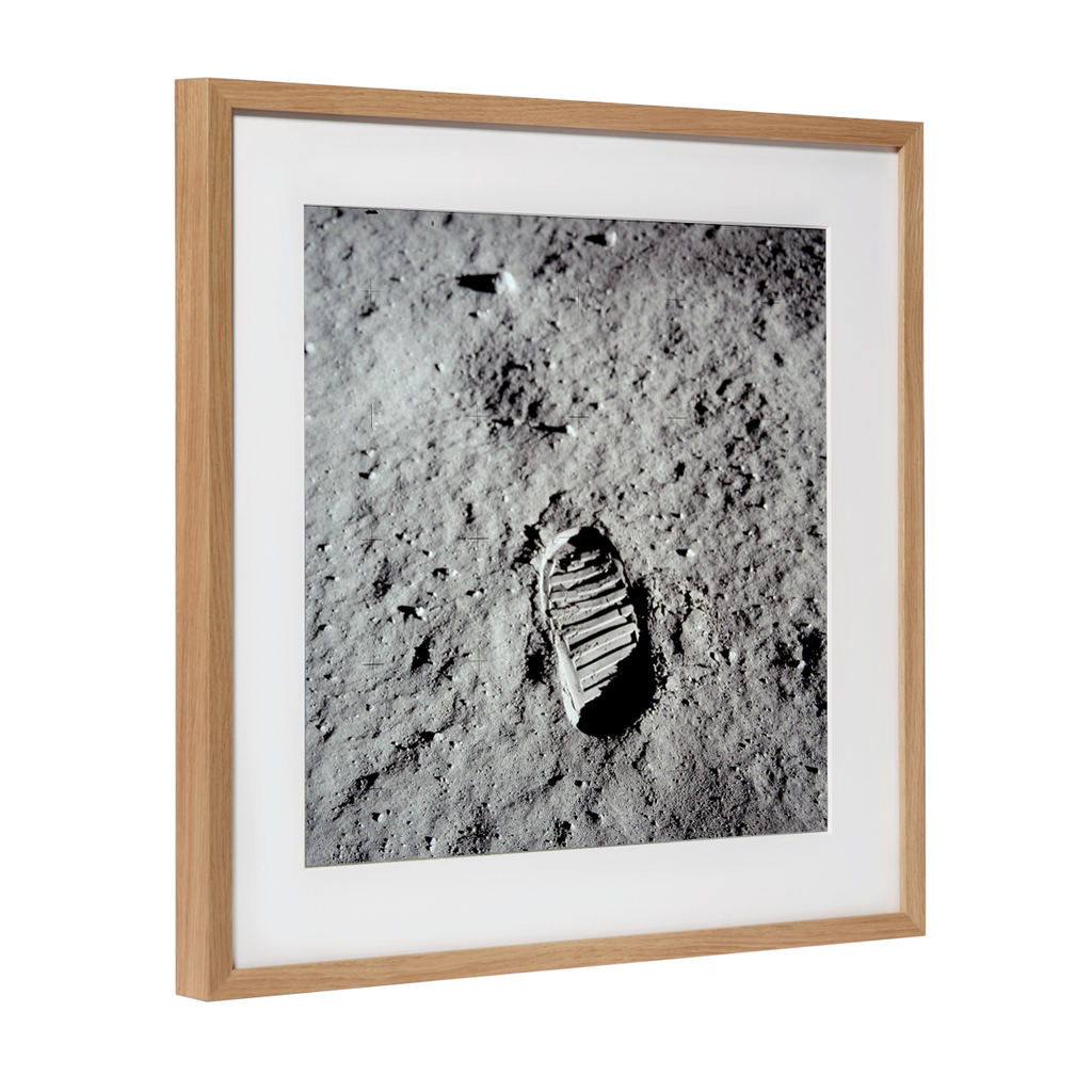 Nasa Bild: Fussabdruck von Buzz Aldrin