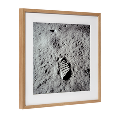 Nasa Bild: Fussabdruck von Buzz Aldrin