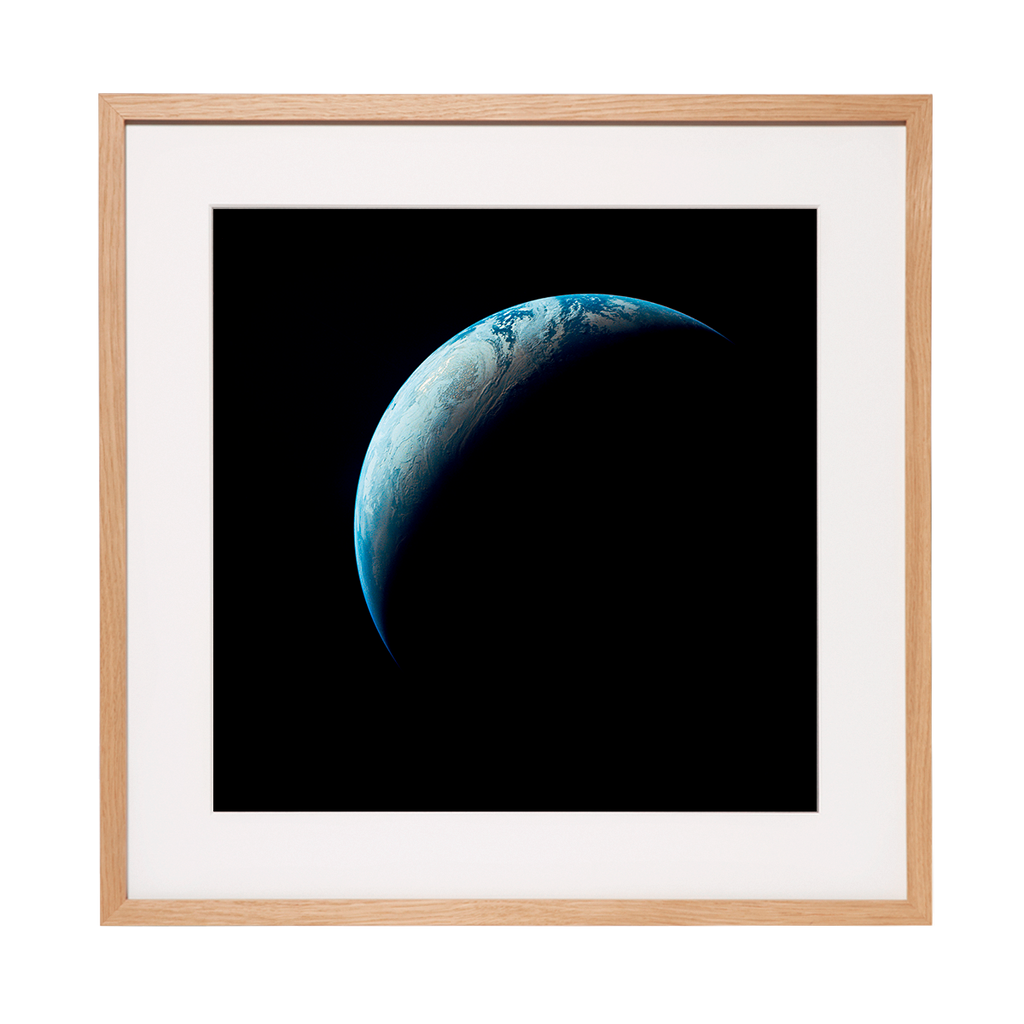 Nasa Bild: Erde als Sichel 1969