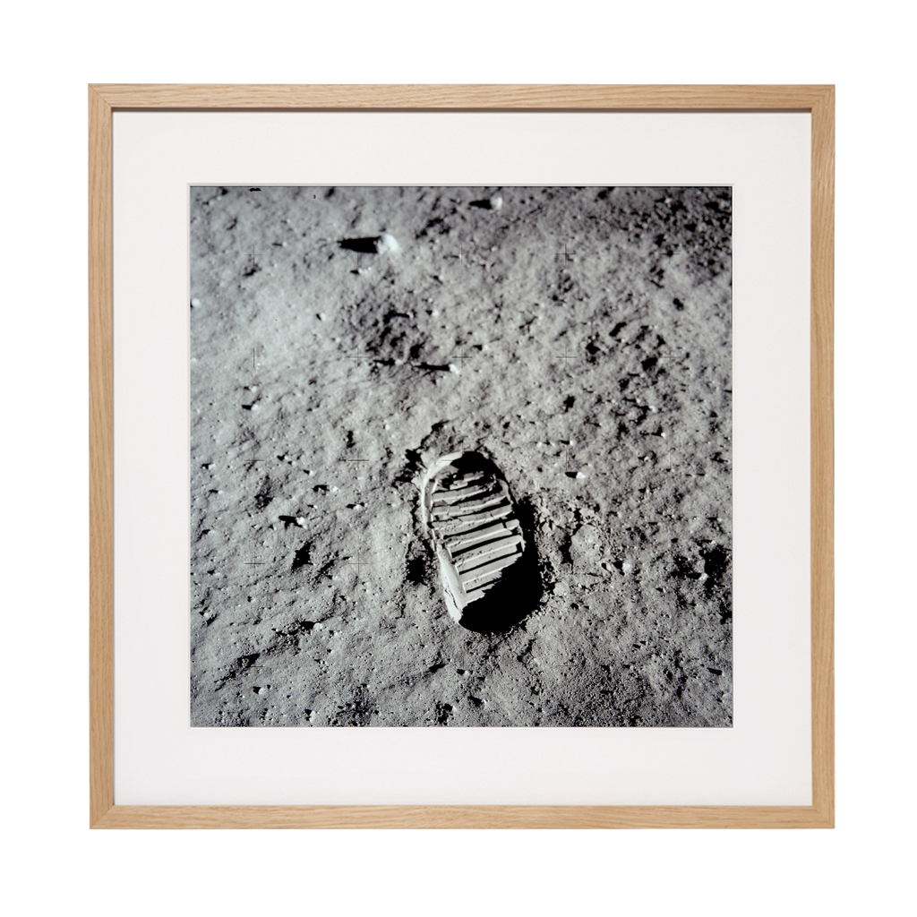 Nasa Bild: Fussabdruck von Buzz Aldrin