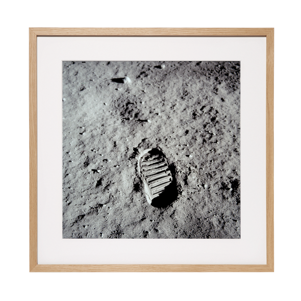 Nasa Bild: Fussabdruck von Buzz Aldrin