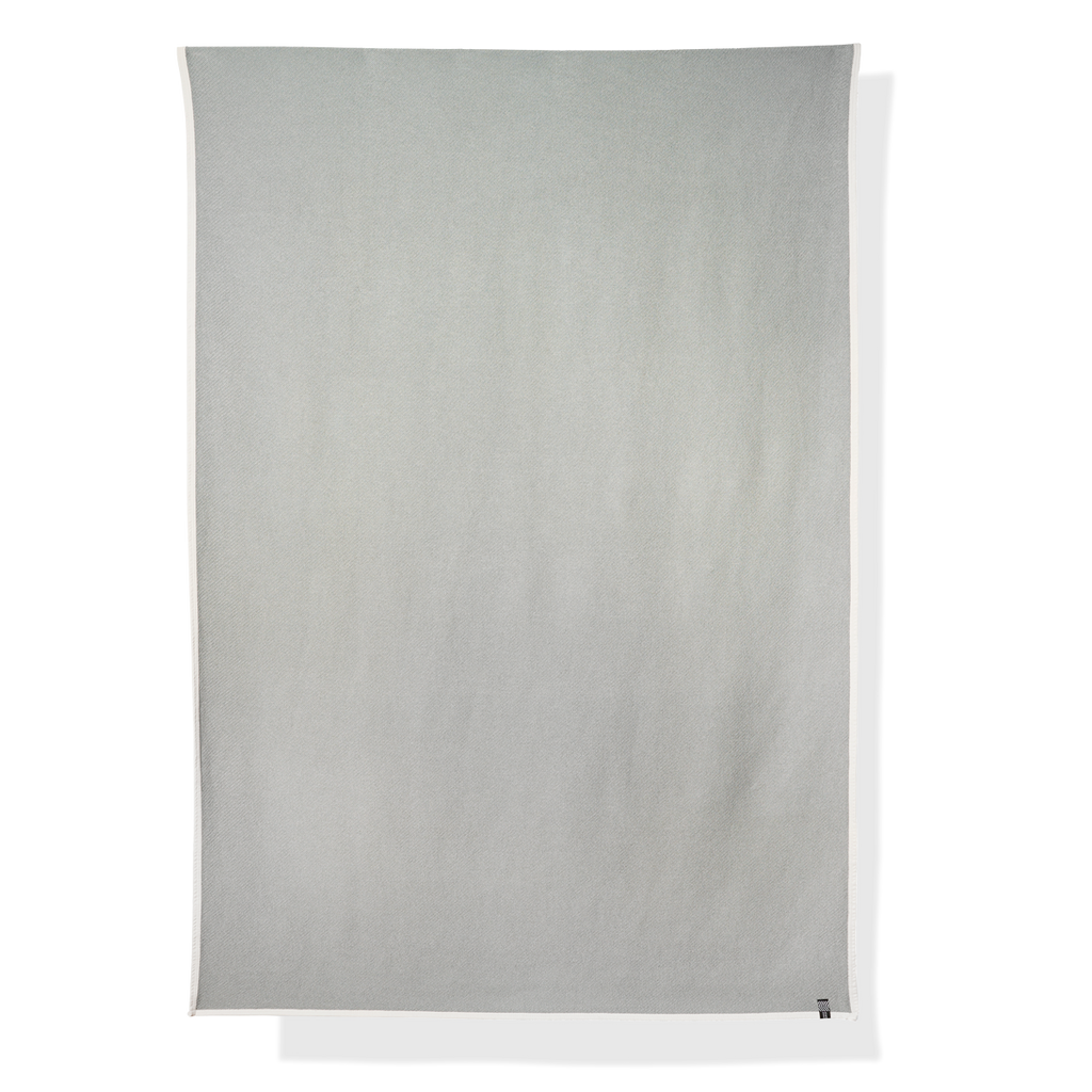 Bedspread cotton gray / light blue