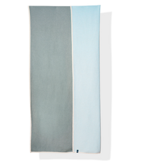 Bedspread cotton gray / light blue