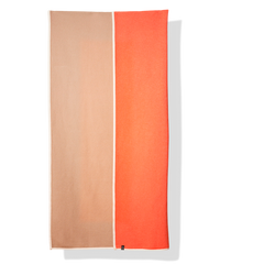 Bedspread cotton orange / beige