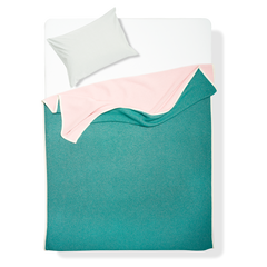 Bedspread Cotton Green / Pink