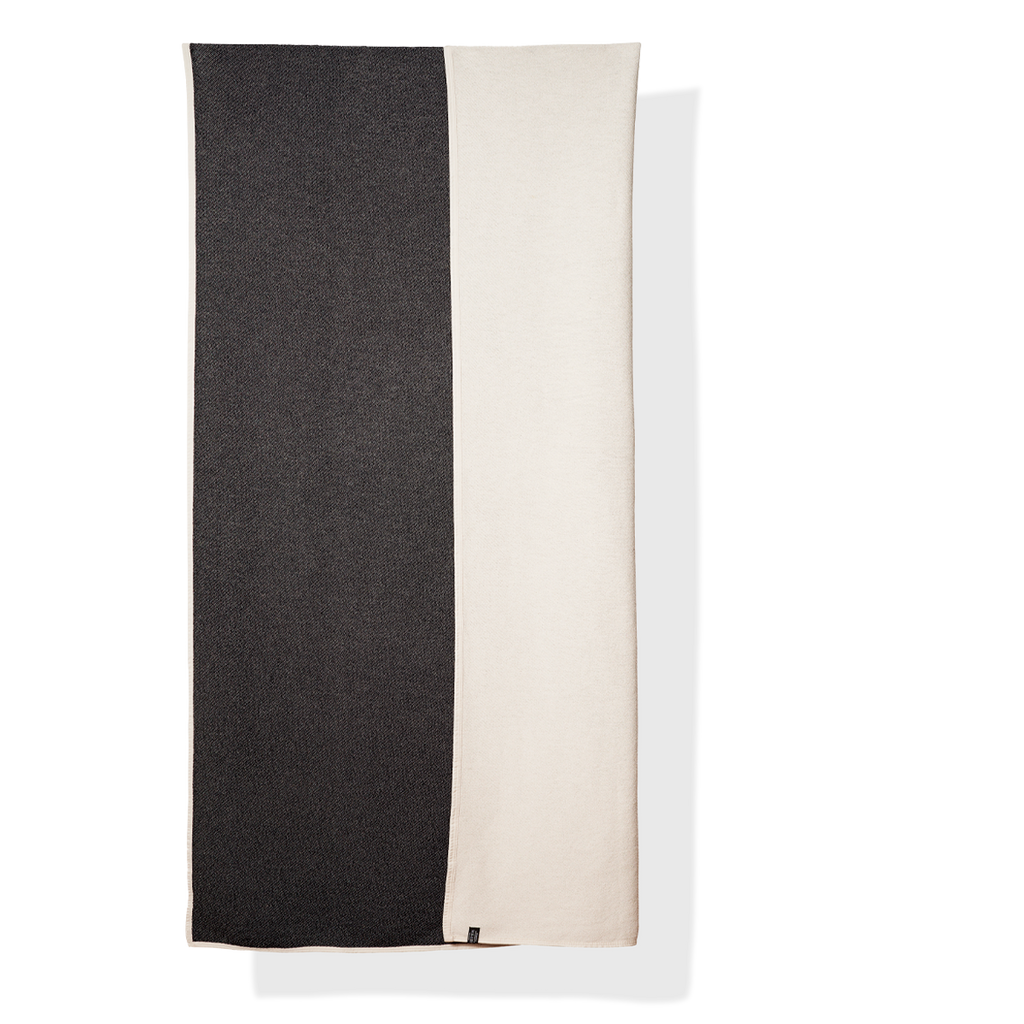 Tagesdecke Baumwolle Schwarz/Weiss