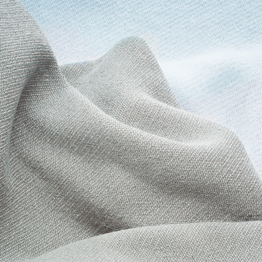 Bedspread cotton gray / light blue